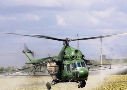 Десикация подсолнечника и кукурузы вертолетами